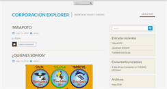 Desktop Screenshot of corporacionexplorer.com